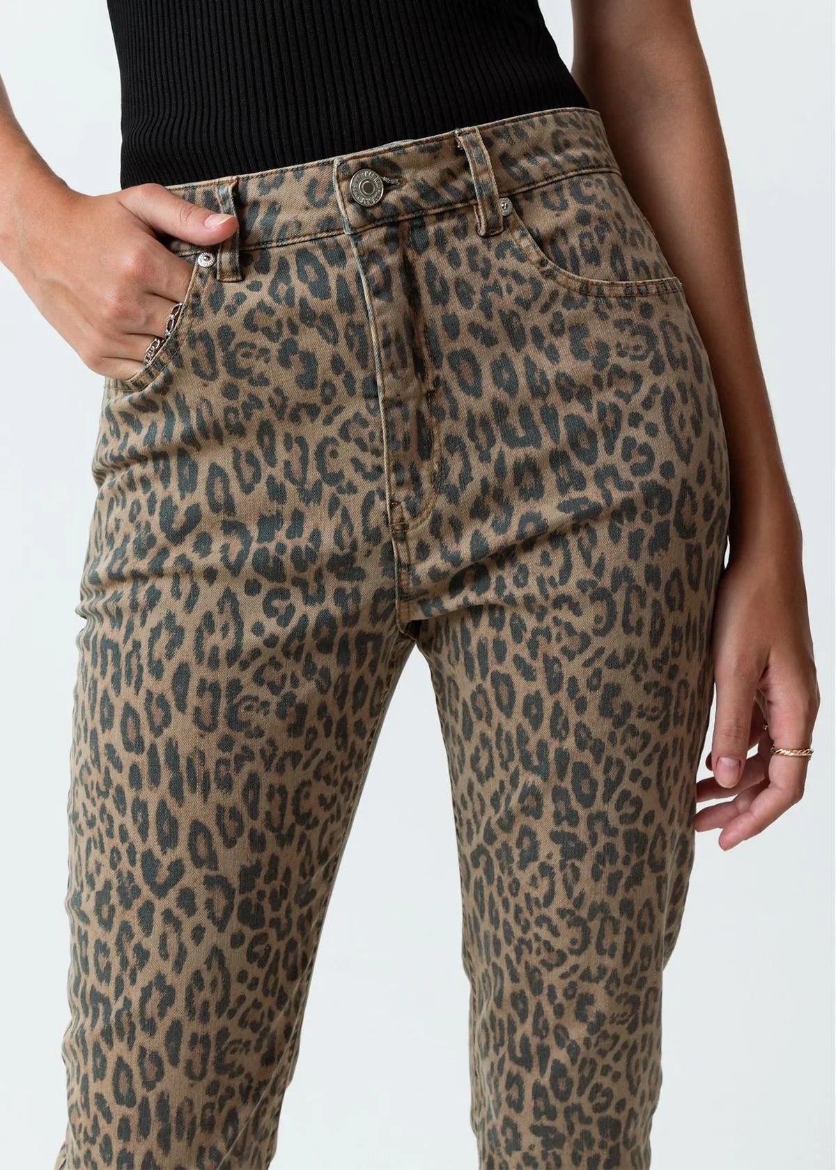 Animal print pants